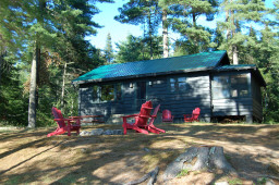 The cabin as viewed from the dock