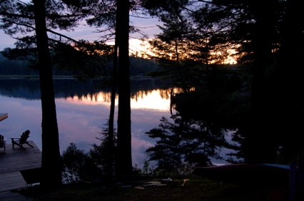 Rainbow Lake at dusk