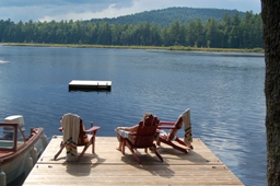 Summer lake sun