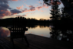 Sunset view from Wobniar's dock