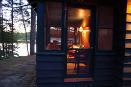 Back porch glow draws you in
