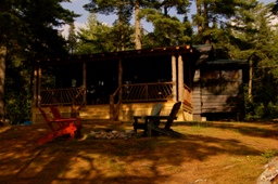Cabin & lake-side porch