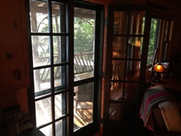 Cabin french doors