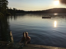 Swimming the lake